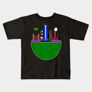 TMNT Skyline Colors Kids T-Shirt